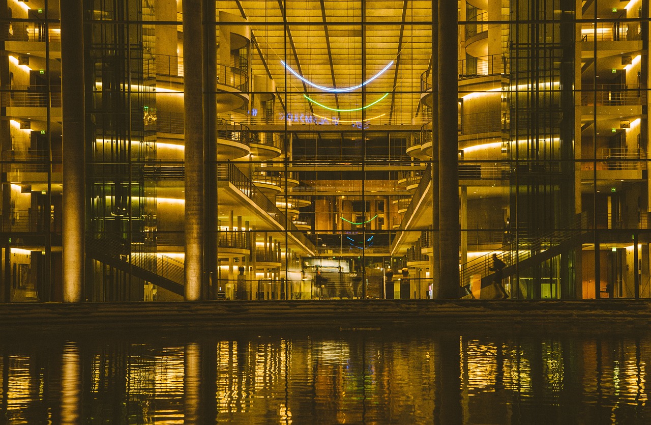 architecture, facade, glass, building, eve, water, hotel, condominium, nature, hotel, hotel, hotel, hotel, hotel